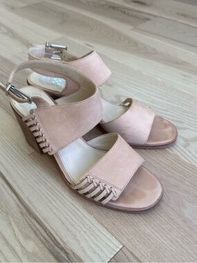 Vince Camuto Blush Block Heel Sandals
